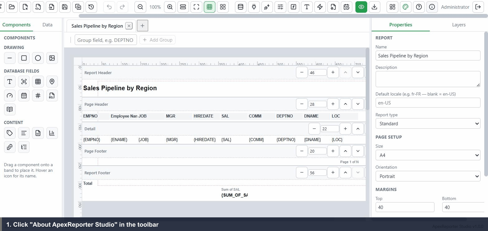 Renewing the product license from the About panel