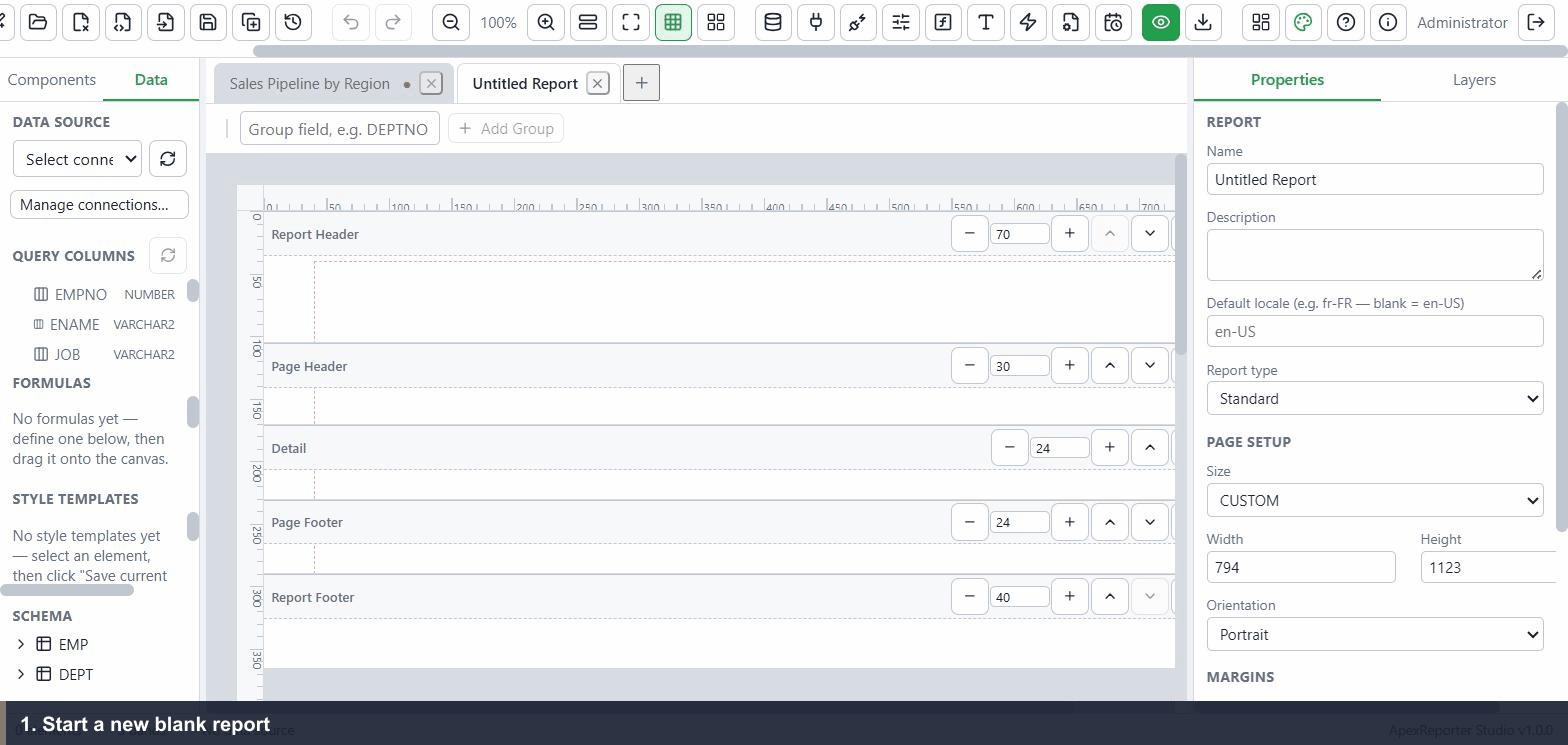 Turning a report into a Dashboard type with a KPI Card